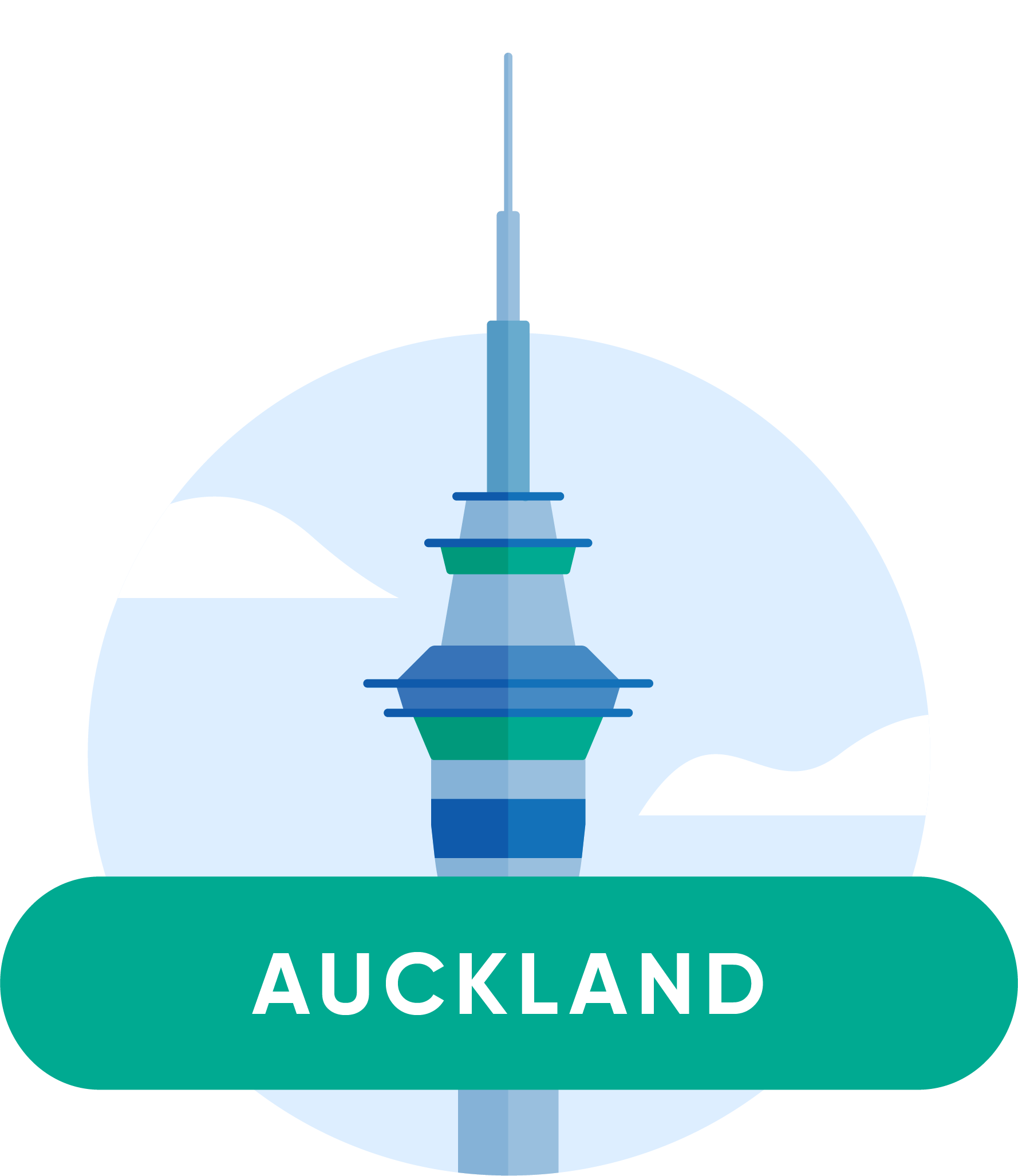 Illustration of Skytower in Auckland